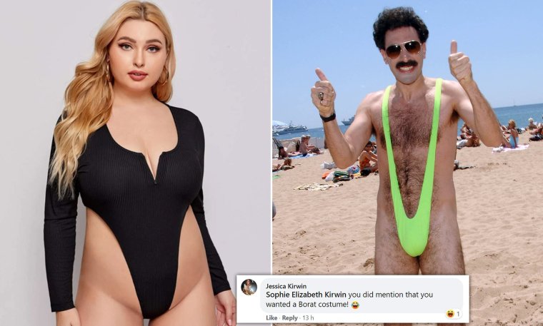 Саша Барон Коэн Борат купальник