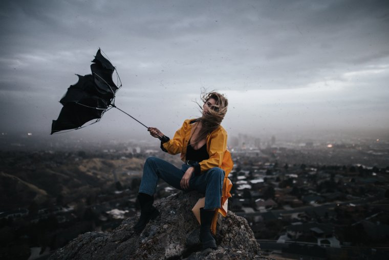 Сильная метель в Москве