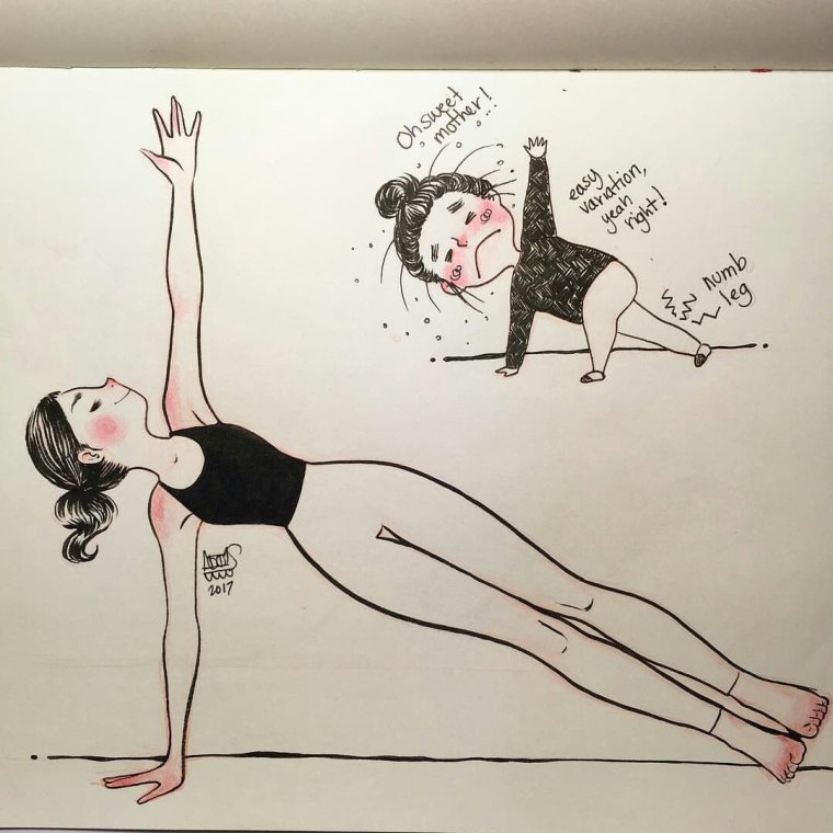 Пилатес иллюстрации