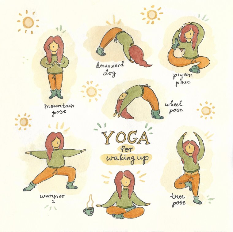 Утренняя йога прикол