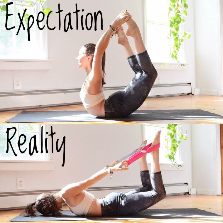 Фитнес ожидание реальность