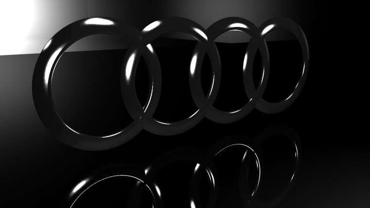 Audi logo 4k