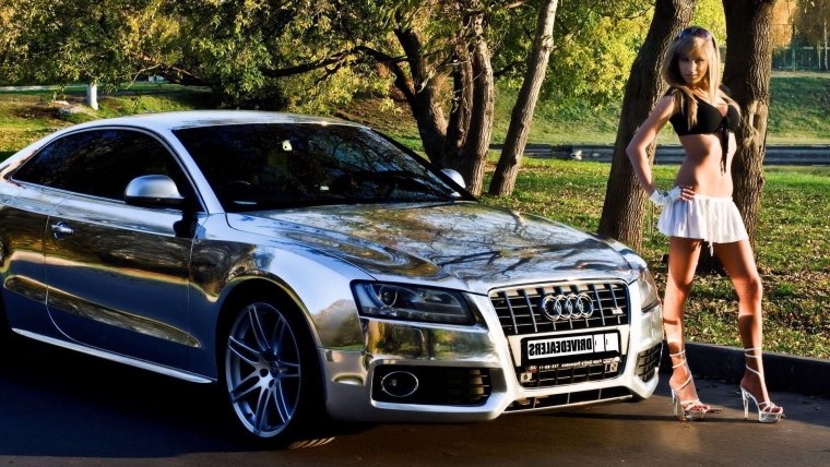 Ауди а6 черная зима