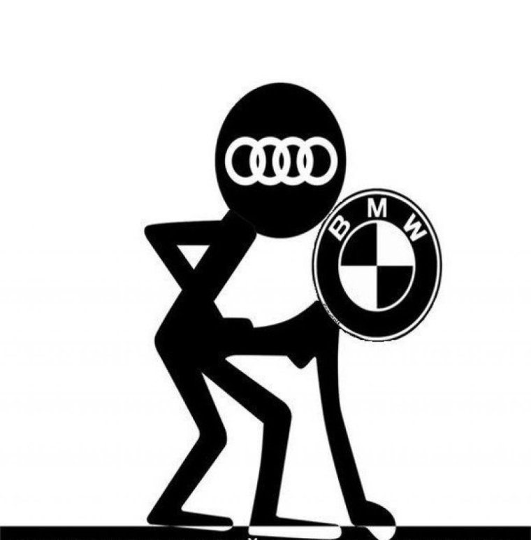 Прикольный значок Ауди