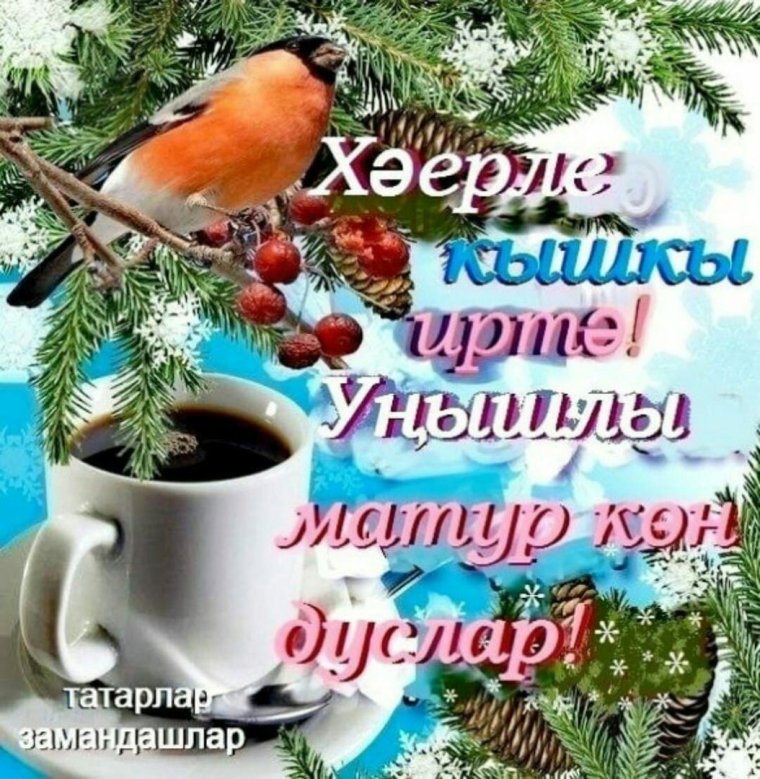 Открытки на татарском языке хэерле иртэ зима