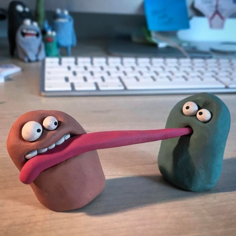 Прикольные фигуры из пластилина