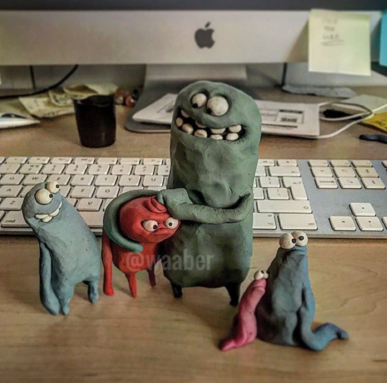 Смешные фигурки из пластилина