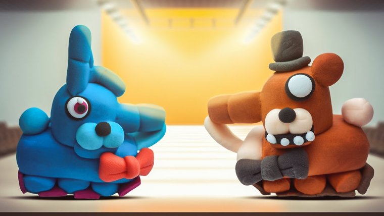 Фигурка человека из пластилина