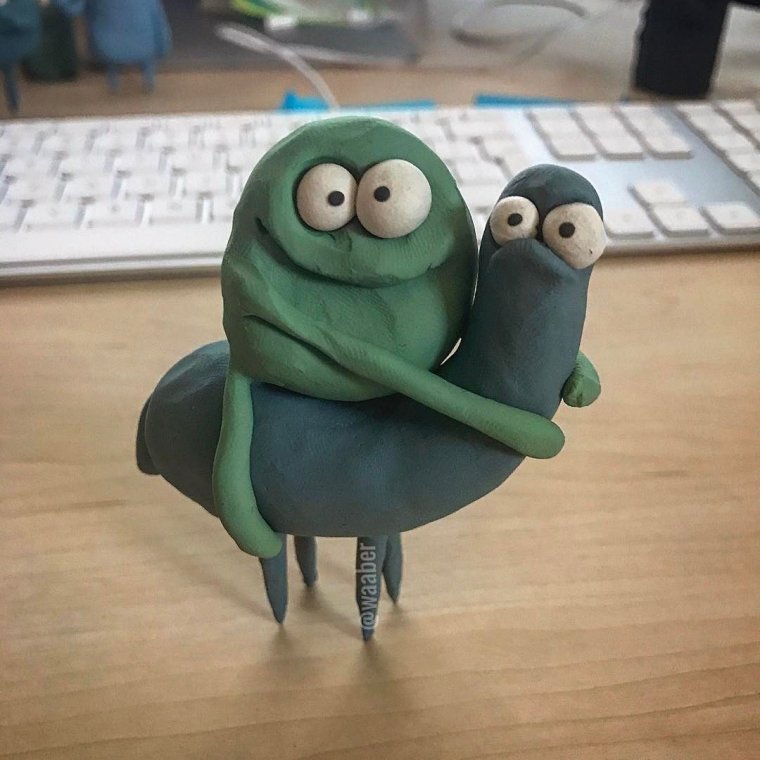 Прикольные пластилиновые WAABER