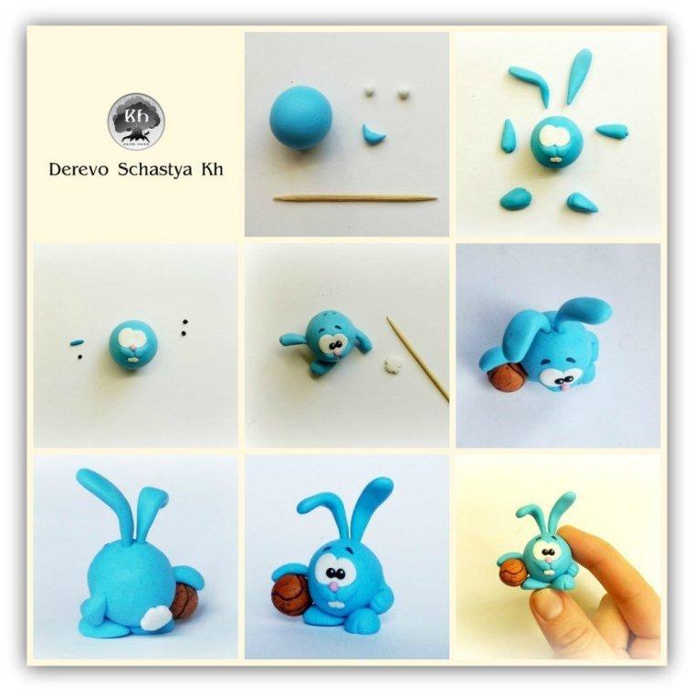 Фигурки из легкого пластилина