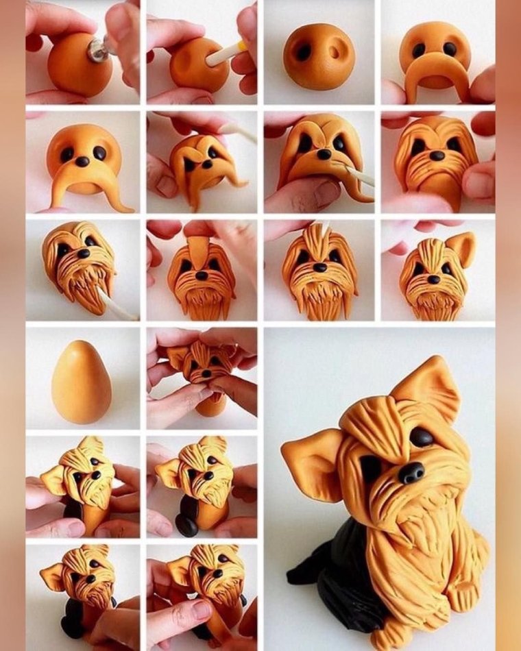 Фигурки животных из полимерной глины