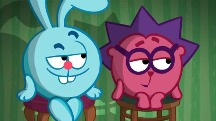 Ёжик и Крош из смешариков