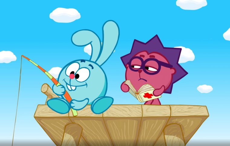 Ёжик и Крош из смешариков