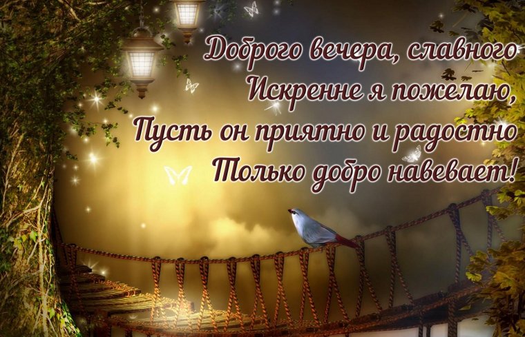Пожелания на вечер