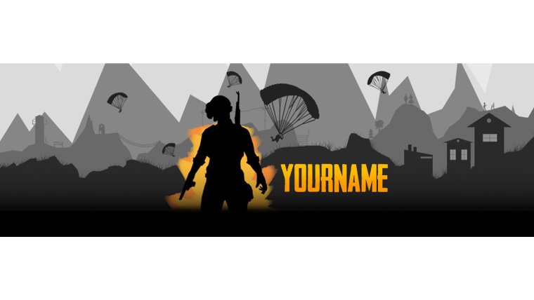 Шапка для ютуба ПУБГ