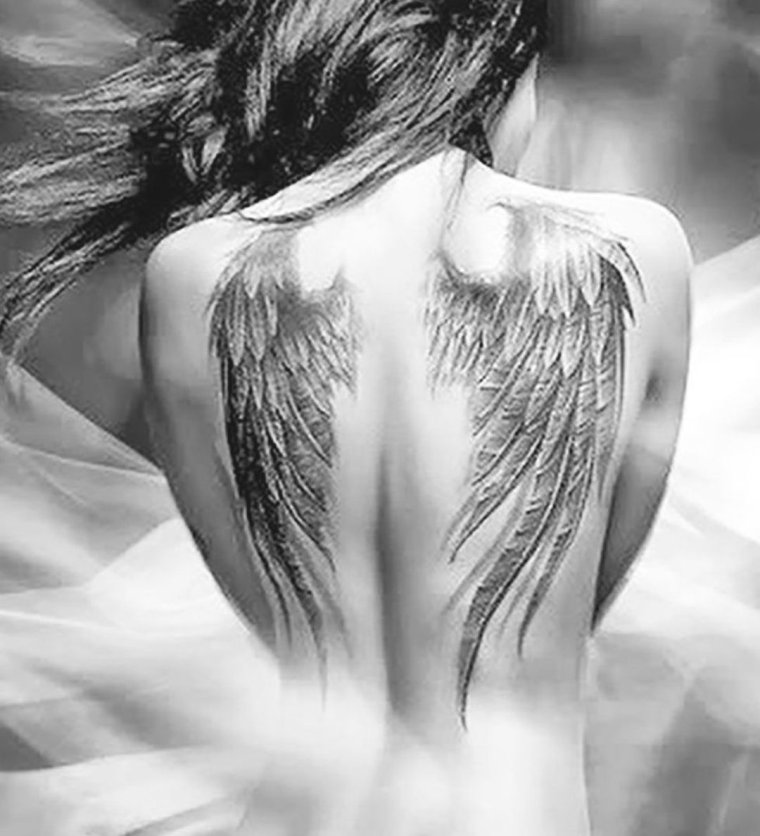 Татуировка Крылья ангела на спине