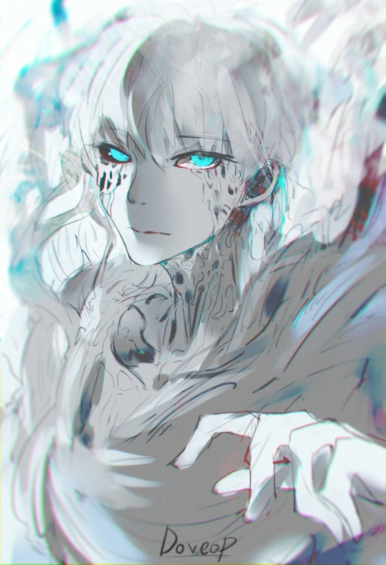 Аниме мальчик призрак