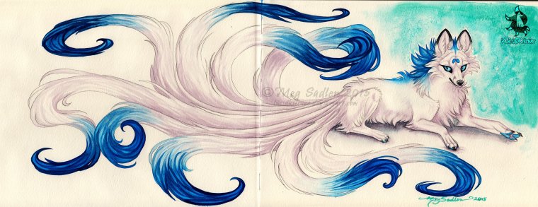 Кицунэ голубая лиса