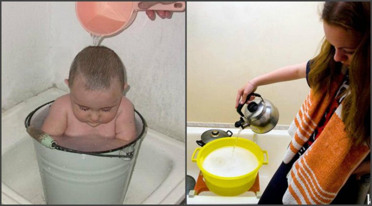 Без горячей воды