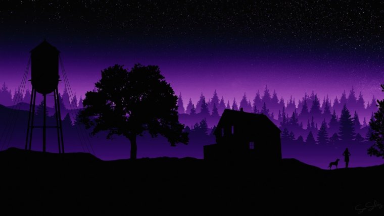 Обои на рабочий стол Эстетика черный