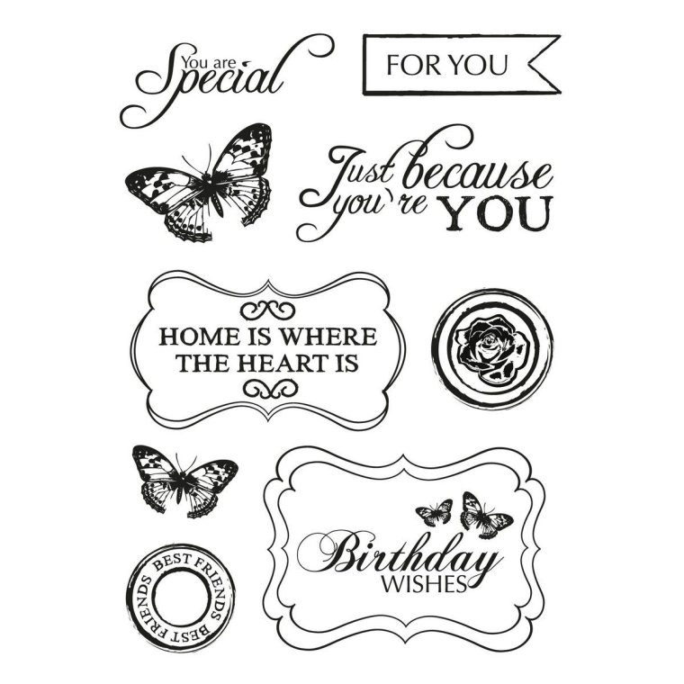 Наклейки для скрапбукинга черно белые