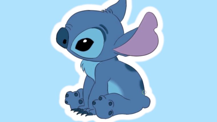 Голубой Стич и синий