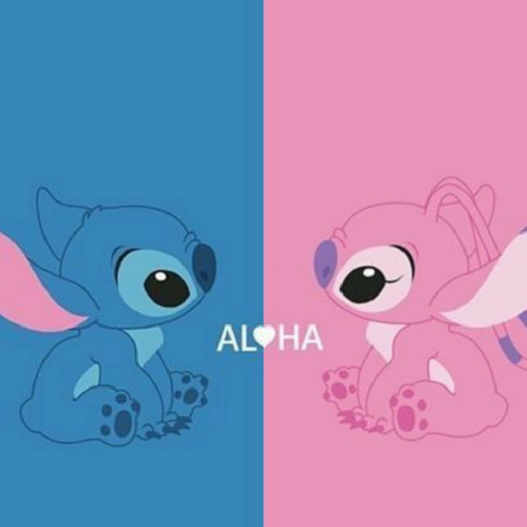 Милые обои в стиле Стича