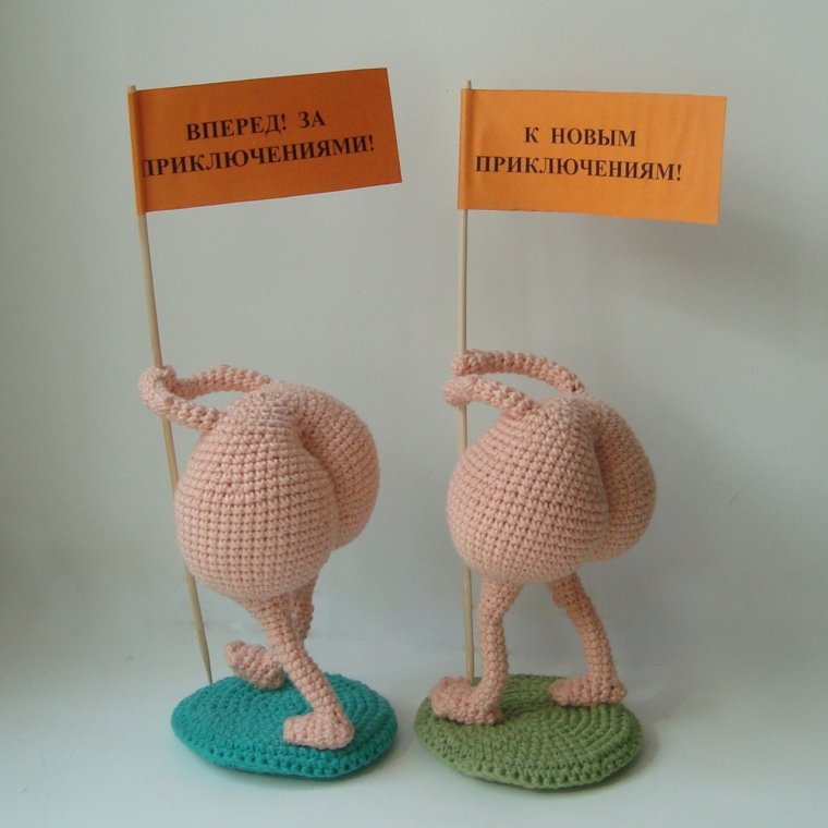 Вязаная игрушка рукожоп