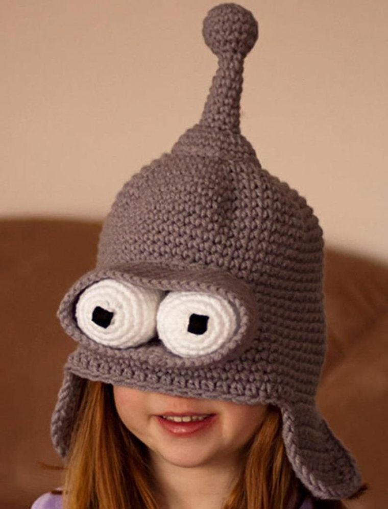 Смешные шапки крючком