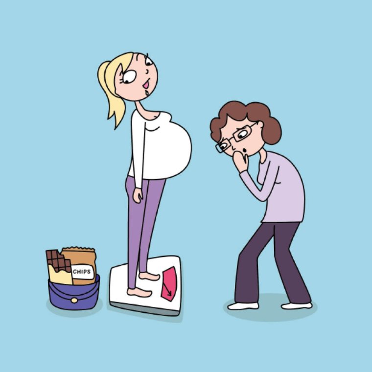 Смешные рисунки беременных