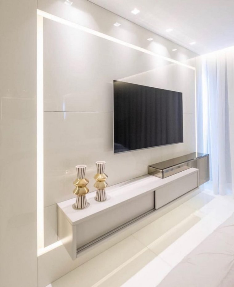 Ниша с подсветкой для телевизора