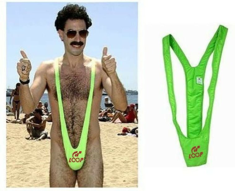 Борат в купальнике