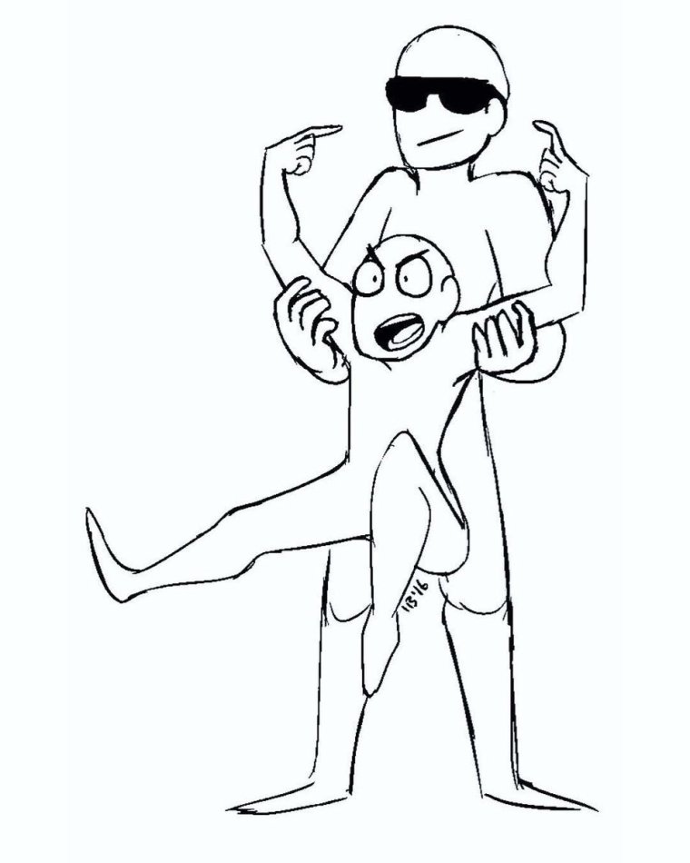 Смешные позы для рисования