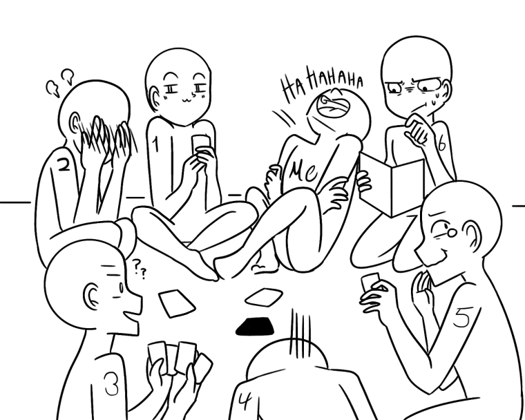 Позы для рисования группы людей