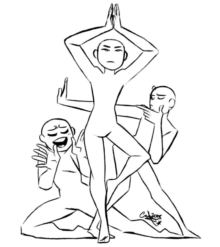 Забавные позы для рисования