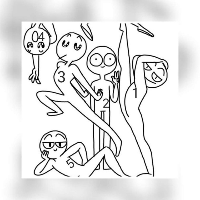 Забавные позы для рисования