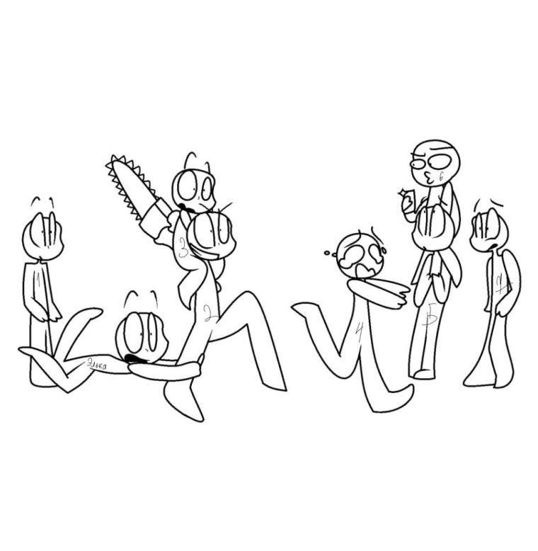 Смешные позы для рисования