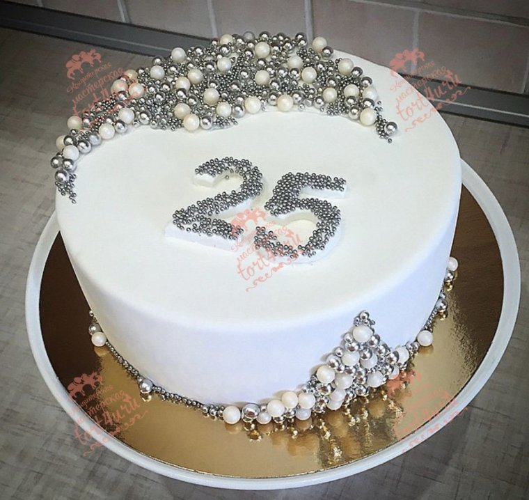 Торт на 25 лет свадьбы