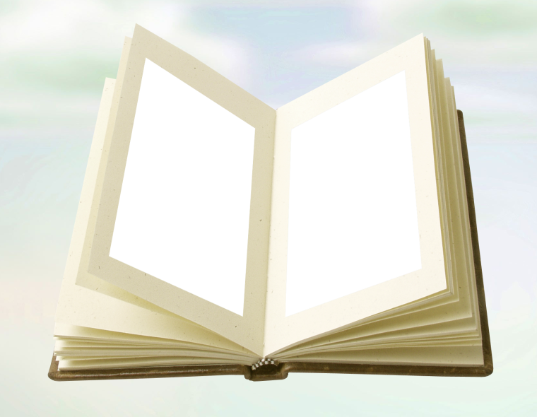 Раскрытая книга для фотошопа