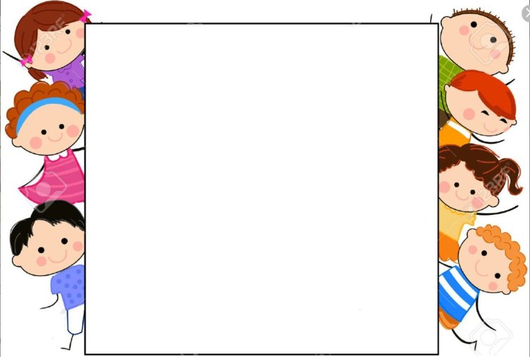 Рамки для текста детские с человечками