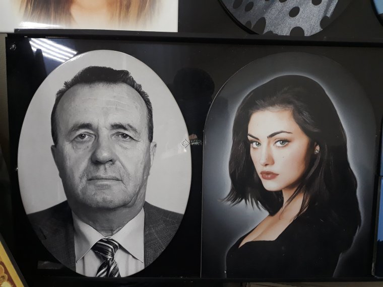 Цветная фотокерамика на памятник