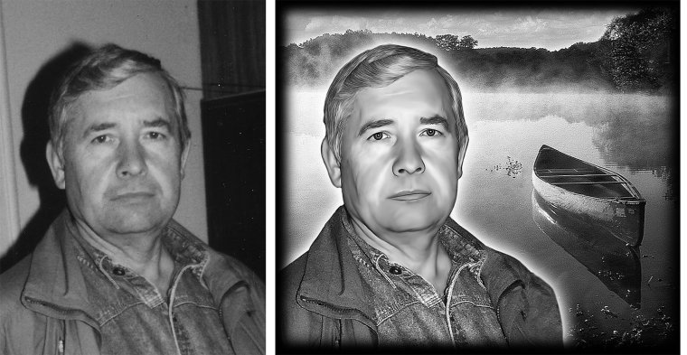 Ретушь портрета на памятник