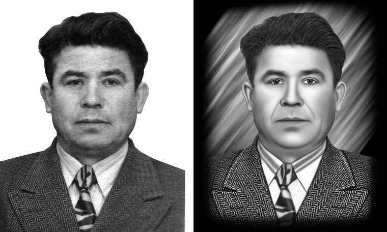 Ретушь фотографии на памятник