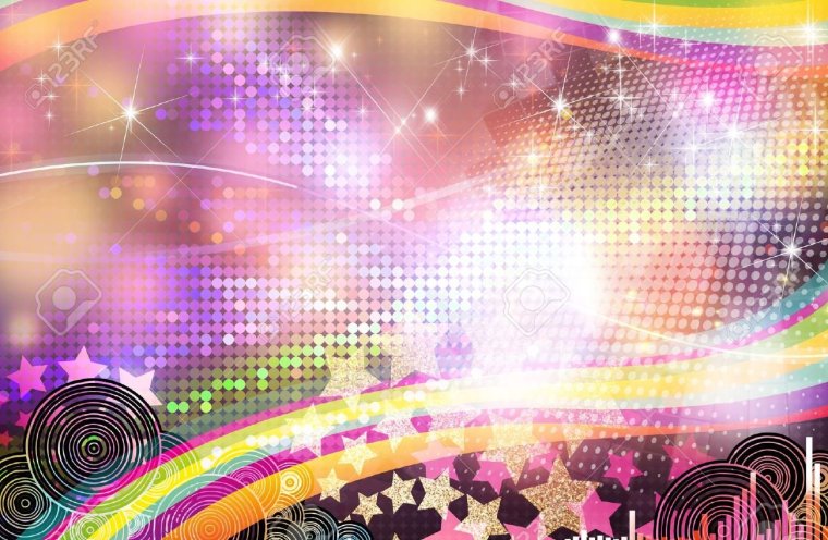 Рамка в стиле диско