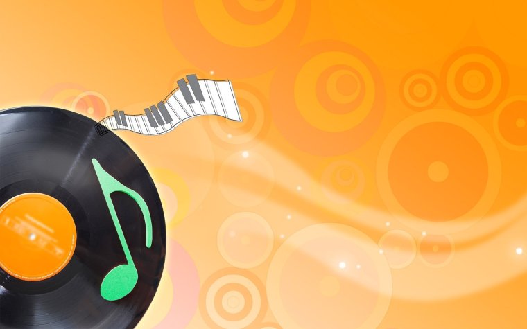 Фон с музыкальной тематикой