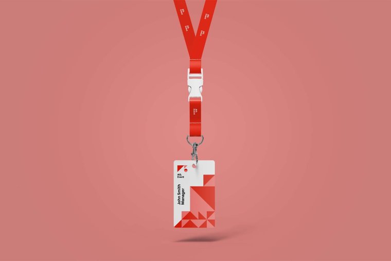 Бейдж Mockup free