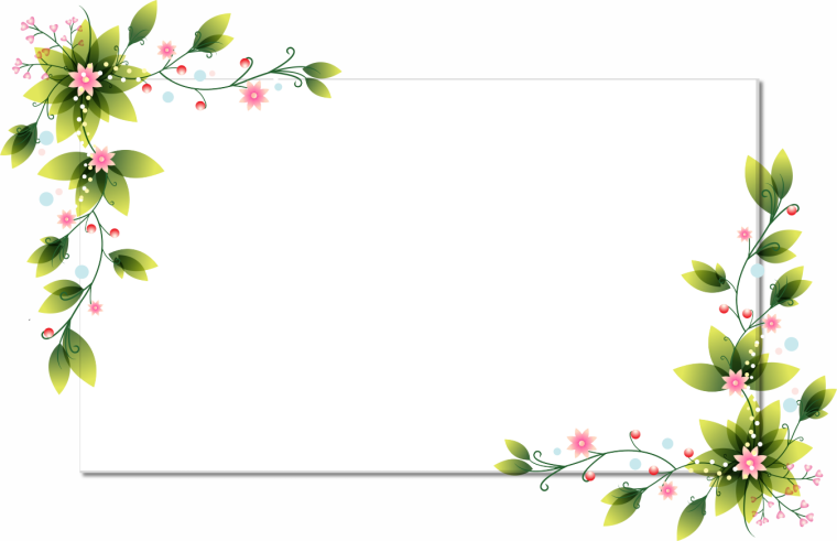 Узкая Цветочная рамка