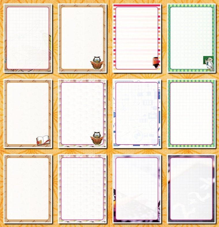 Пустые страницы для портфолио