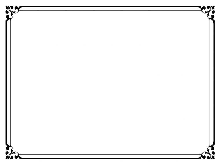 Рамка черно белая горизонтальная