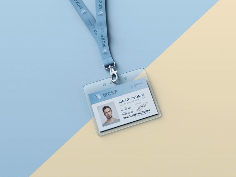 Бейдж мокап горизонтальный